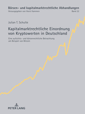 cover image of Kapitalmarktrechtliche Einordnung von Kryptowerten in Deutschland